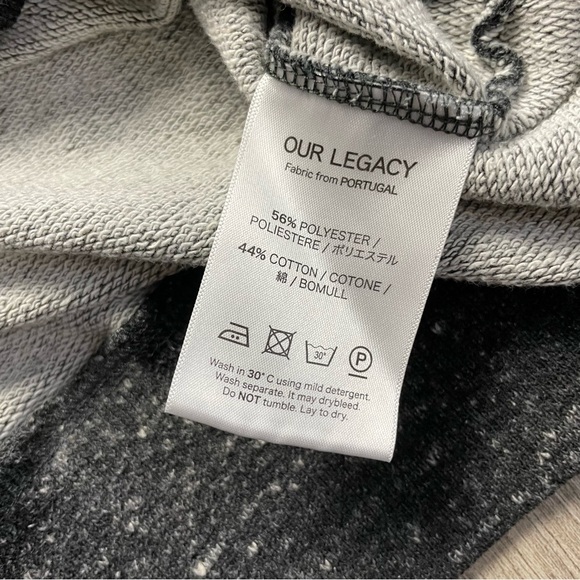 Our Legacy Grey‎ Sweatshirt Size 46 - Picture 6 of 8